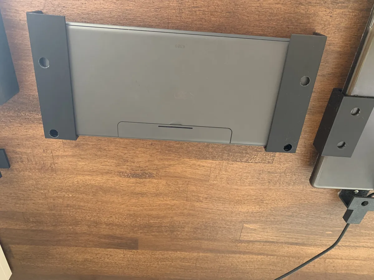 Logitech K380 Under-Desk Mount, photo 3 of 4 - Logitech K380 Under-Desk Mount Desk & Office