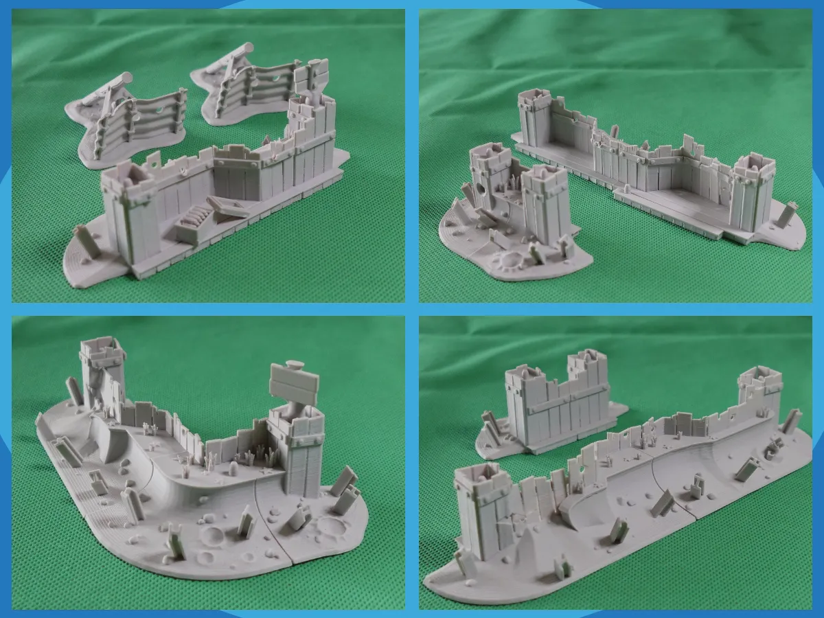 Modular Trench System, Set C, End Pieces