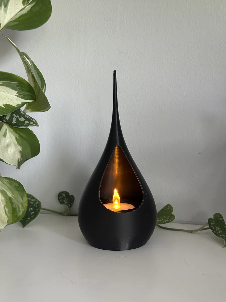 Teardrop Tealight LED candle holder, photo 3 of 4 - Teardrop Tealight LED candle holder Home Decor Items