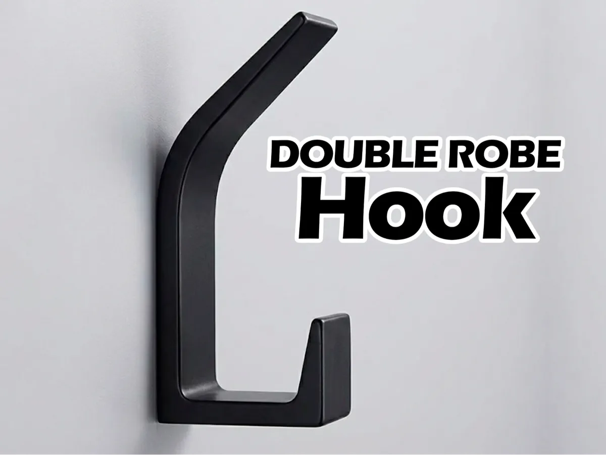 Double robe wall hook