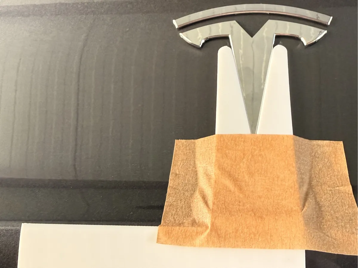 Tesla Model 3 Trunk Badge & Emblem Alignment Jig