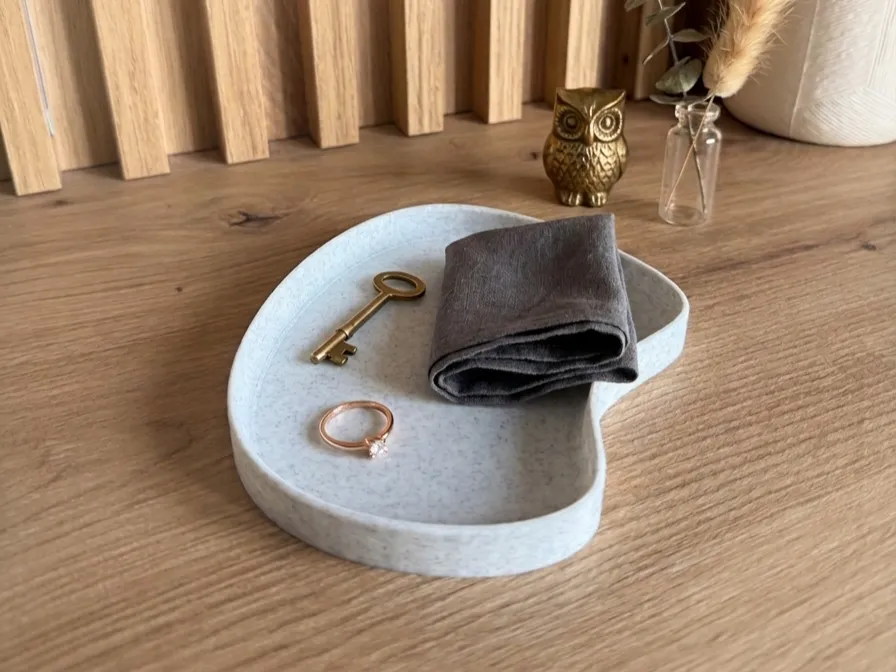 Bandeja decorativa ondulada