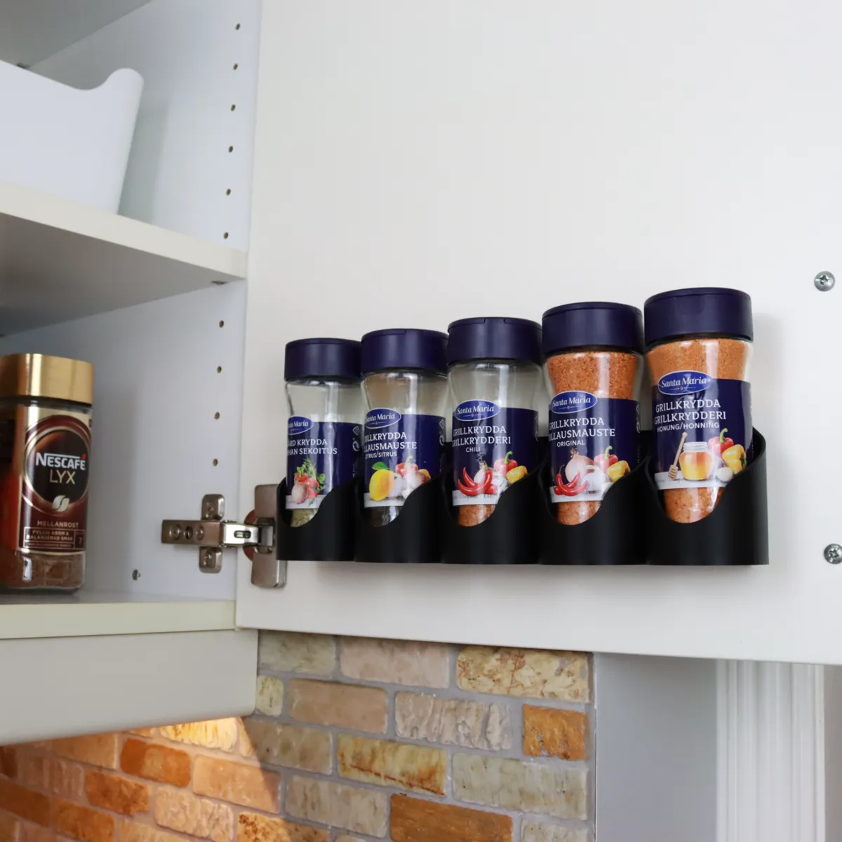 Spice Rack for Large Jars | Wall Mounted, photo 2 of 4 - Spice Rack for Large Jars | Wall Mounted Kitchen & Dining