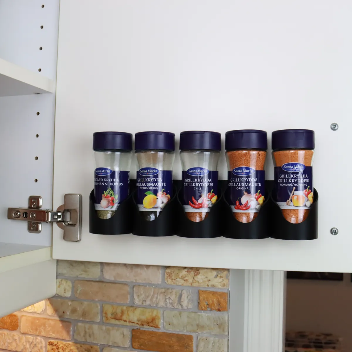Spice Rack for Large Jars | Wall Mounted, photo 3 of 4 - Spice Rack for Large Jars | Wall Mounted Kitchen & Dining