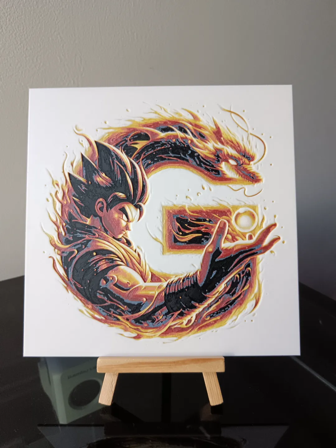 Hueforge Lettre Dragon Ball, photo 2 of 2 - Hueforge Lettre Dragon Ball Generative Art