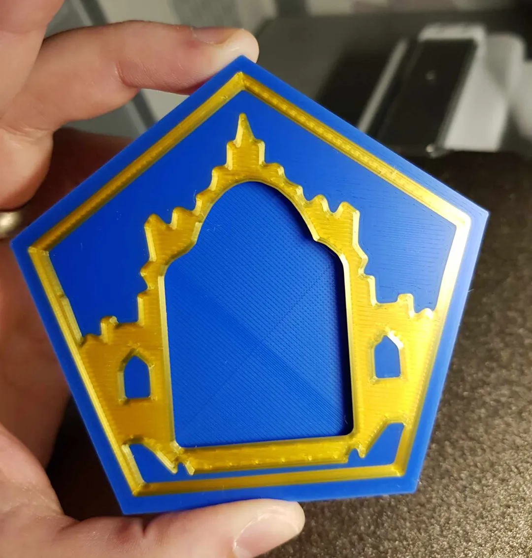 HP chocolate frog themed picture frame - card size