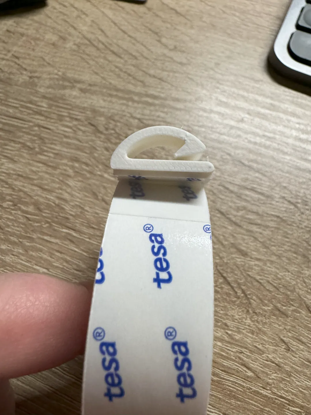 Single Cable Clip for two sided tape - Cable Clips & Holders, in stock