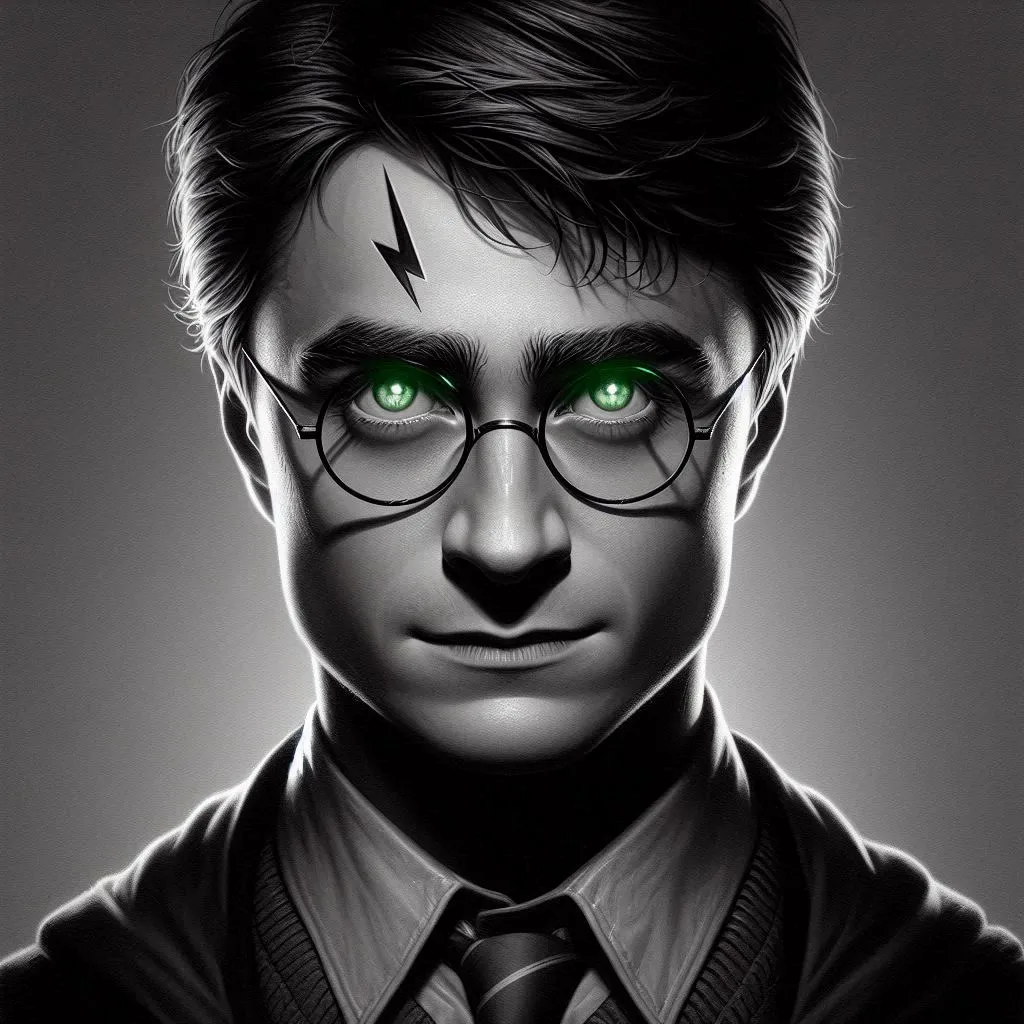 Harry Potter Hueforge Green eyes 200x200, photo 2 of 3 - Harry Potter Hueforge Green eyes 200x200 Generative Art