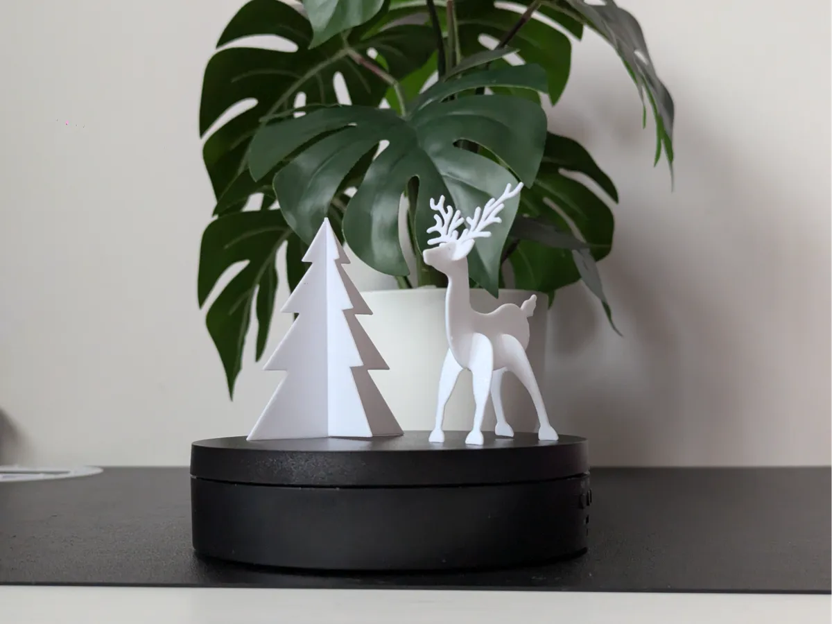 Reindeer And Tree Kit Card - Christmas Tree Toppers & Stands, in stock in India