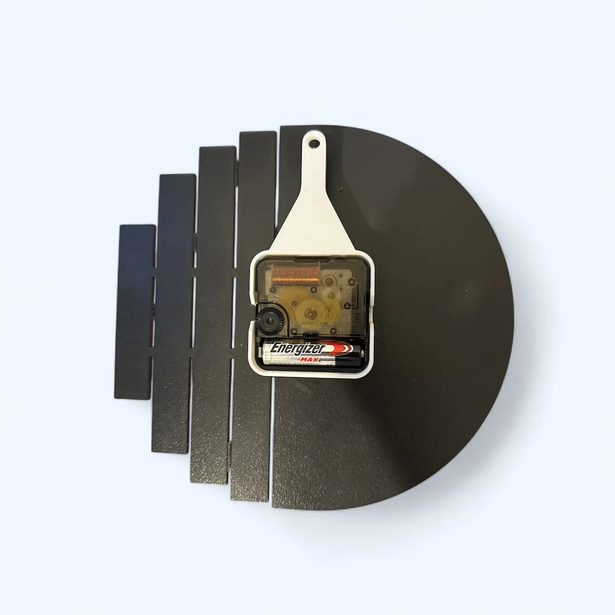 Modern Clock - Wood and Slate, photo 4 of 4 - Modern Clock - Wood and Slate Home Decor Items
