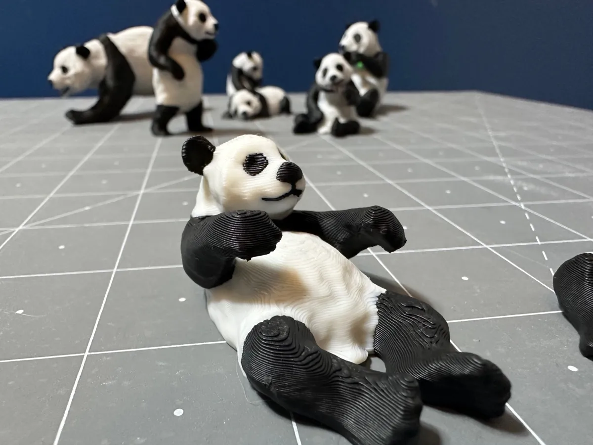 Miniature panda #3, photo 3 of 4 - Miniature panda #3 Figurines & Collectibles