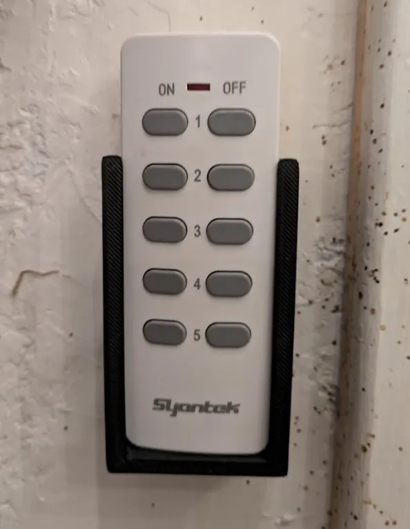 Remote Buddy: Wall-Mounted Remote Holder