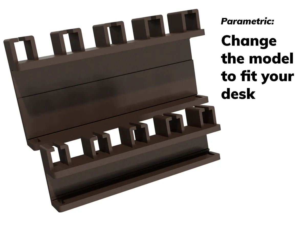 Desk Cable Management Holder, photo 2 of 4 - Desk Cable Management Holder Tools