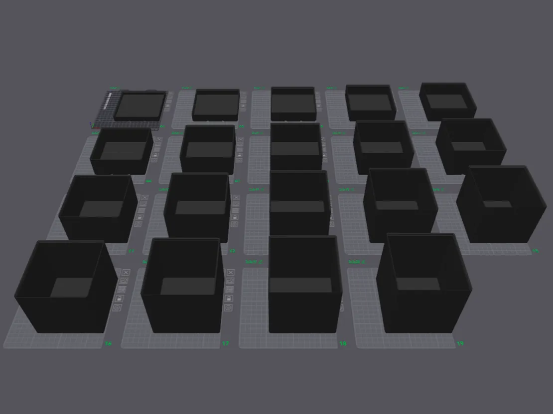 Gridfinity 3x3 Stackable Boxes