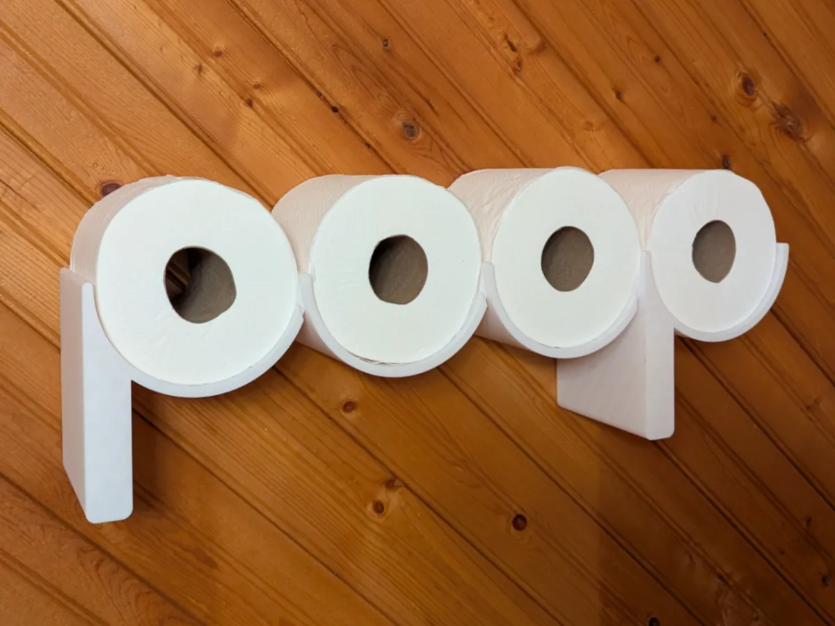 POOP Toilet Paper Shelf Holder, A1 Mini Compatible