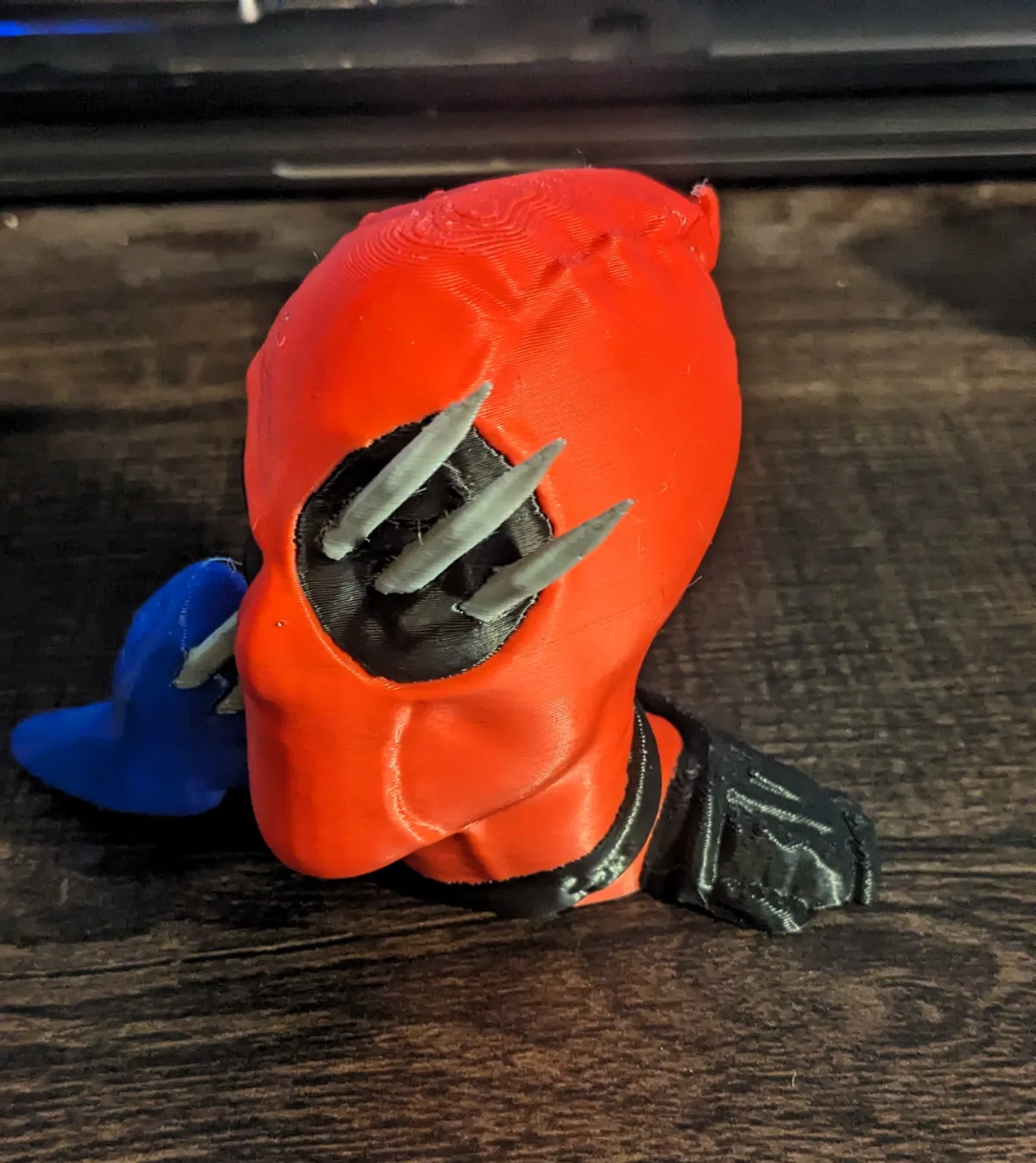 Deadpool and Wolverine bust or headset holder, photo 3 of 3 - Deadpool and Wolverine bust or headset holder Mobile & Device Accessories