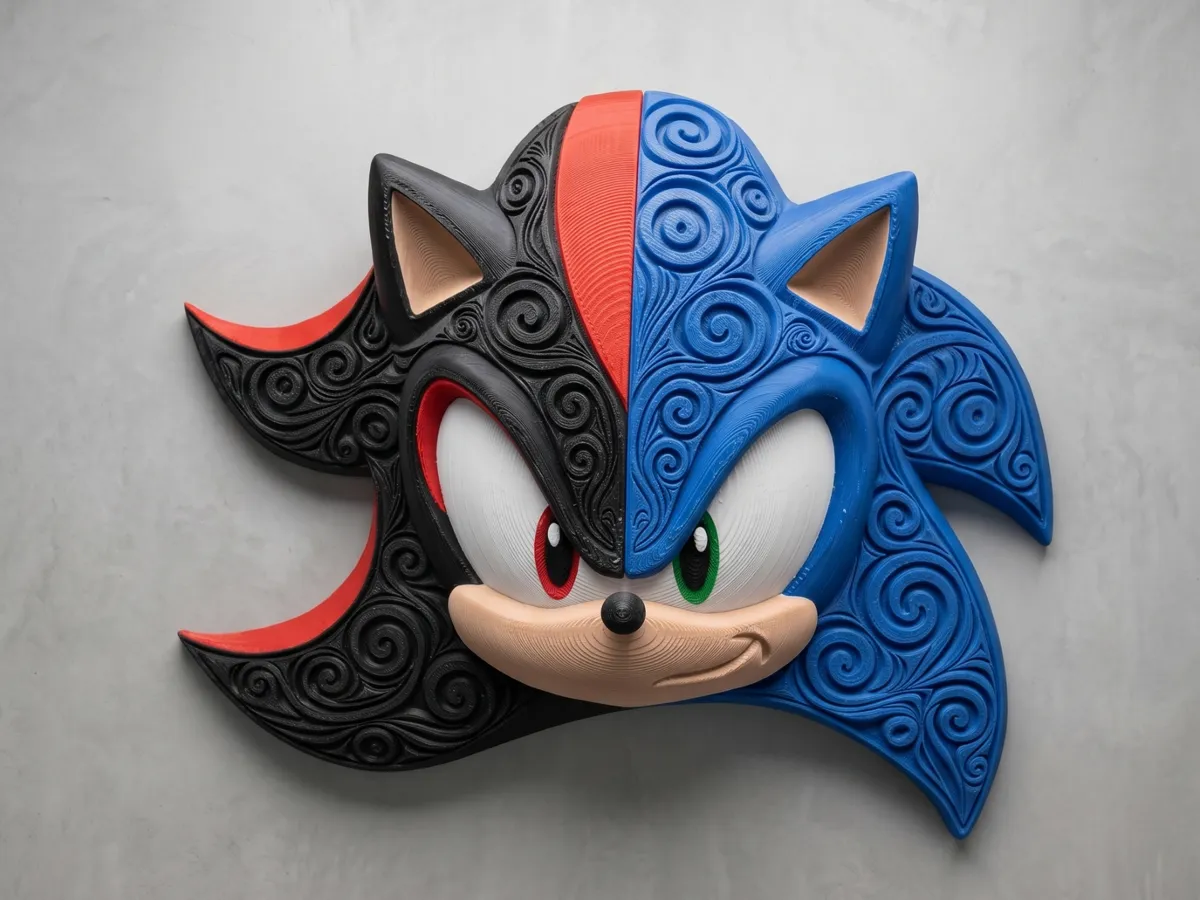 Sonic Shadow - Dual Wall Art - Fan art