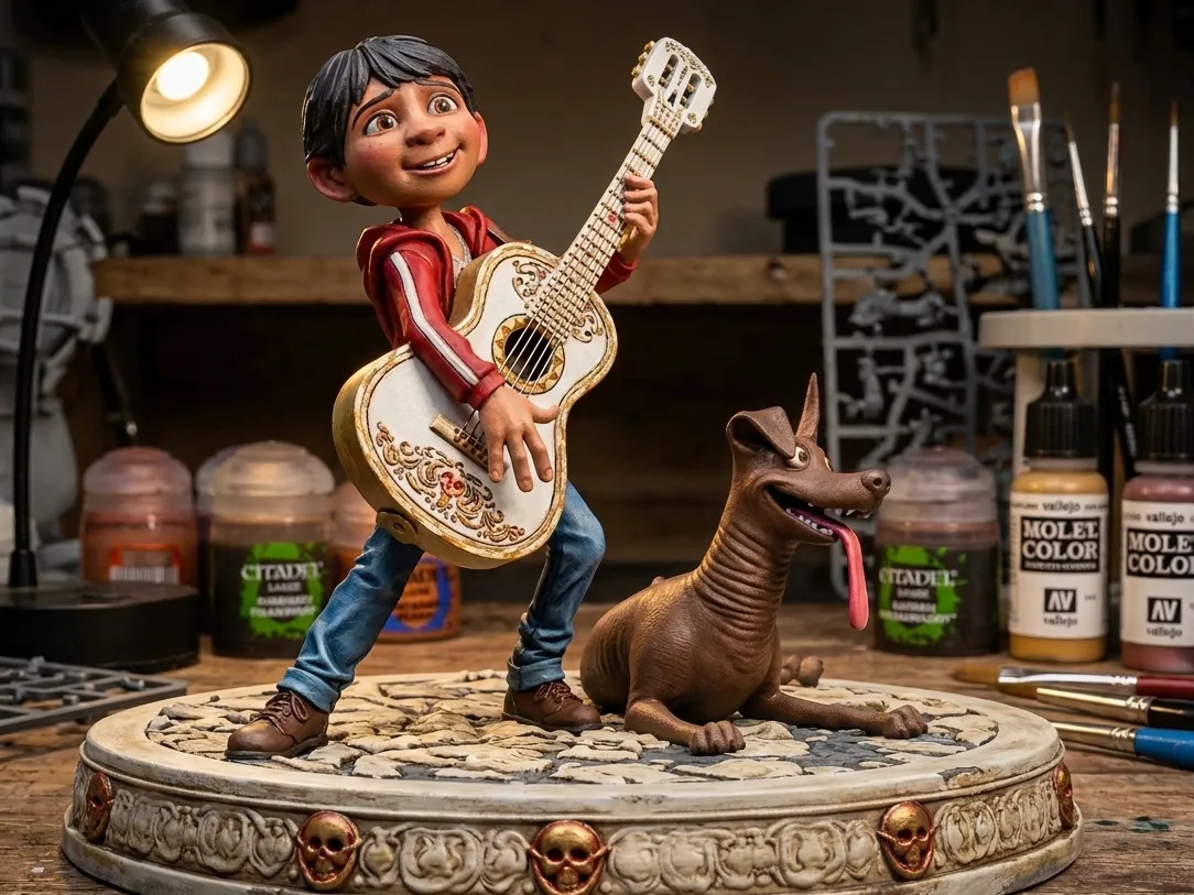 Miguel el Día de los Muertos Figura Basada en COCO