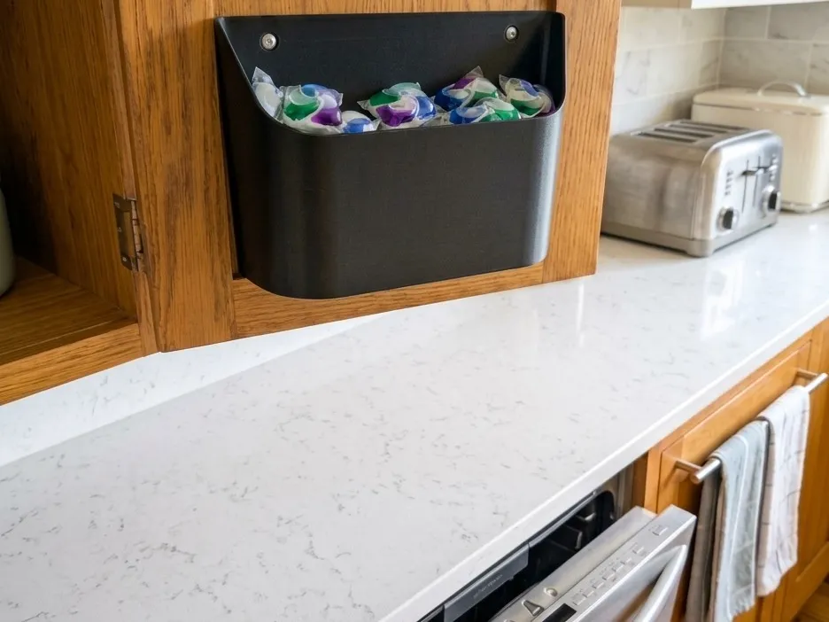 Cabinet Door Dishwasher Pod Holder