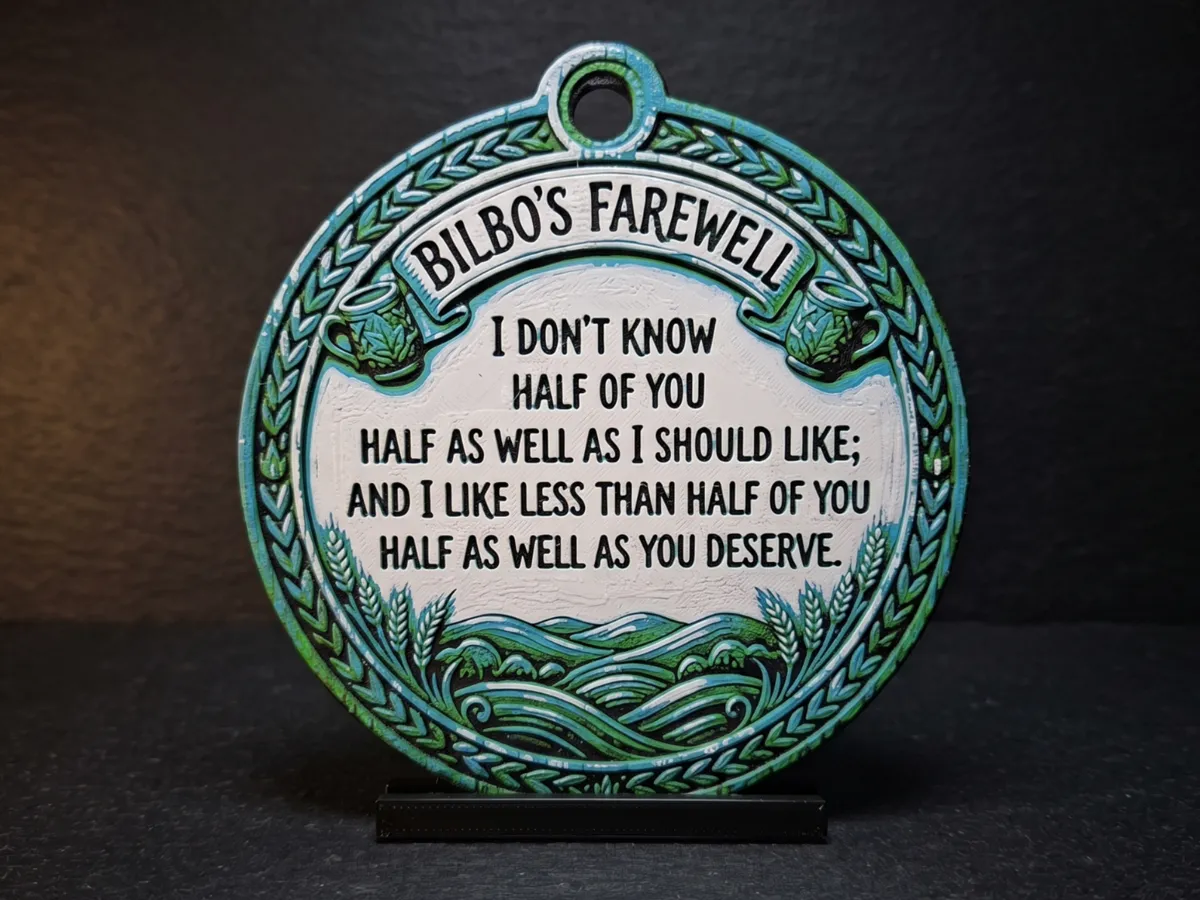Bilbo's Farewell - Circle Ornament