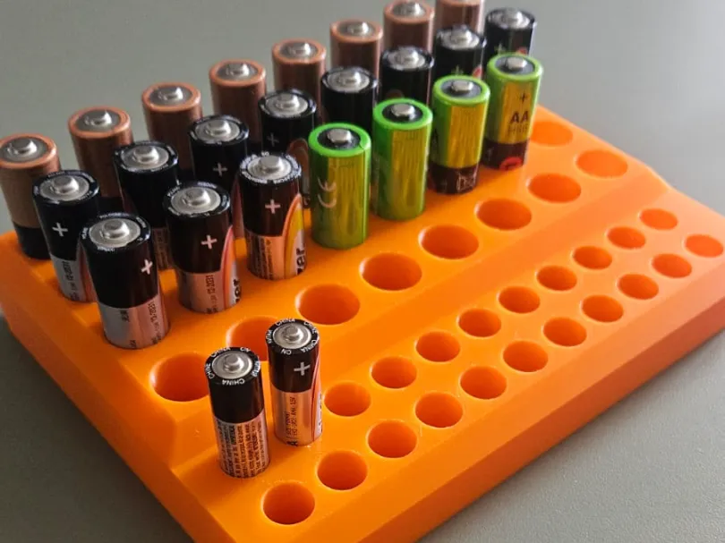 AA & AAA Battery Organizer, Wall Mount & Desktop - Battery Holders & Power Banks, in stock in India