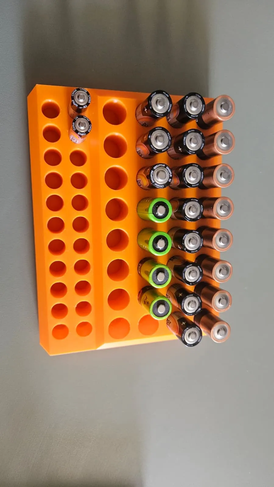 AA & AAA Battery Organizer, Wall Mount & Desktop, photo 4 of 4 - AA & AAA Battery Organizer, Wall Mount & Desktop Mobile & Device Accessories