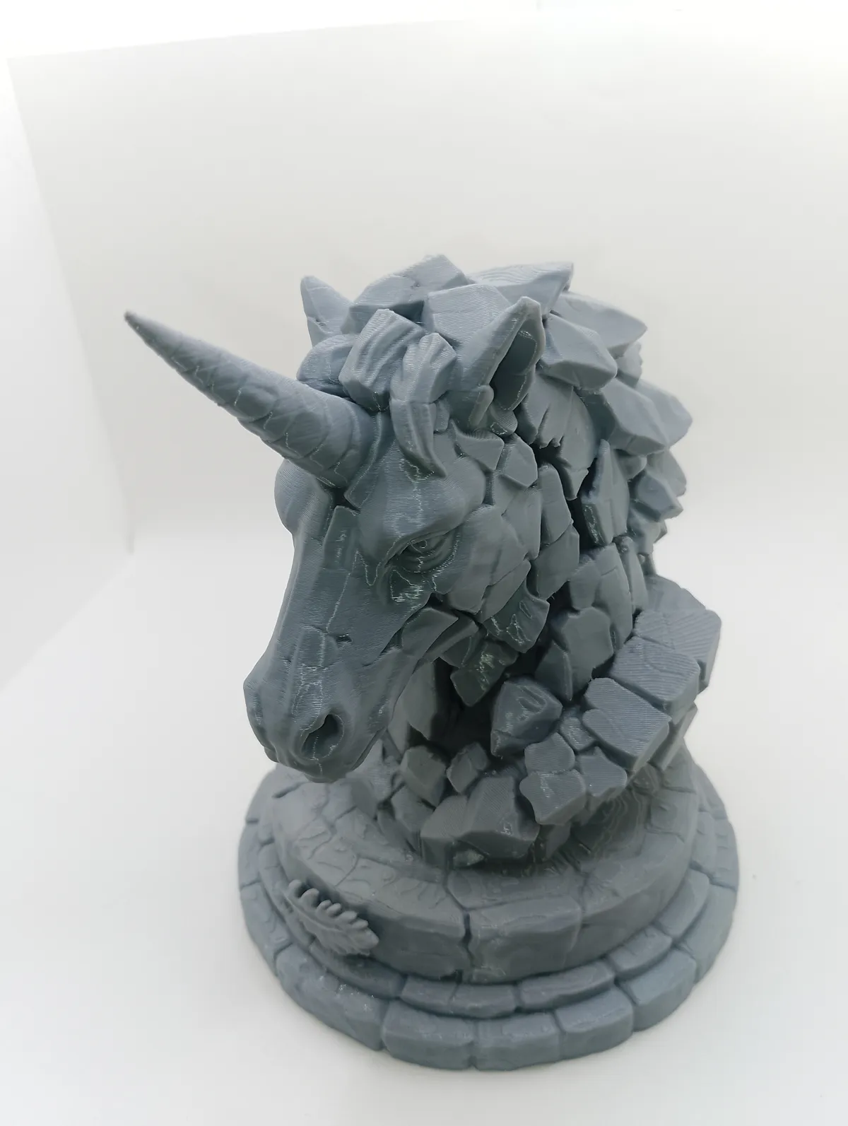 Unicorn Fragment Sculpture Bust, photo 2 of 4 - Unicorn Fragment Sculpture Bust Art