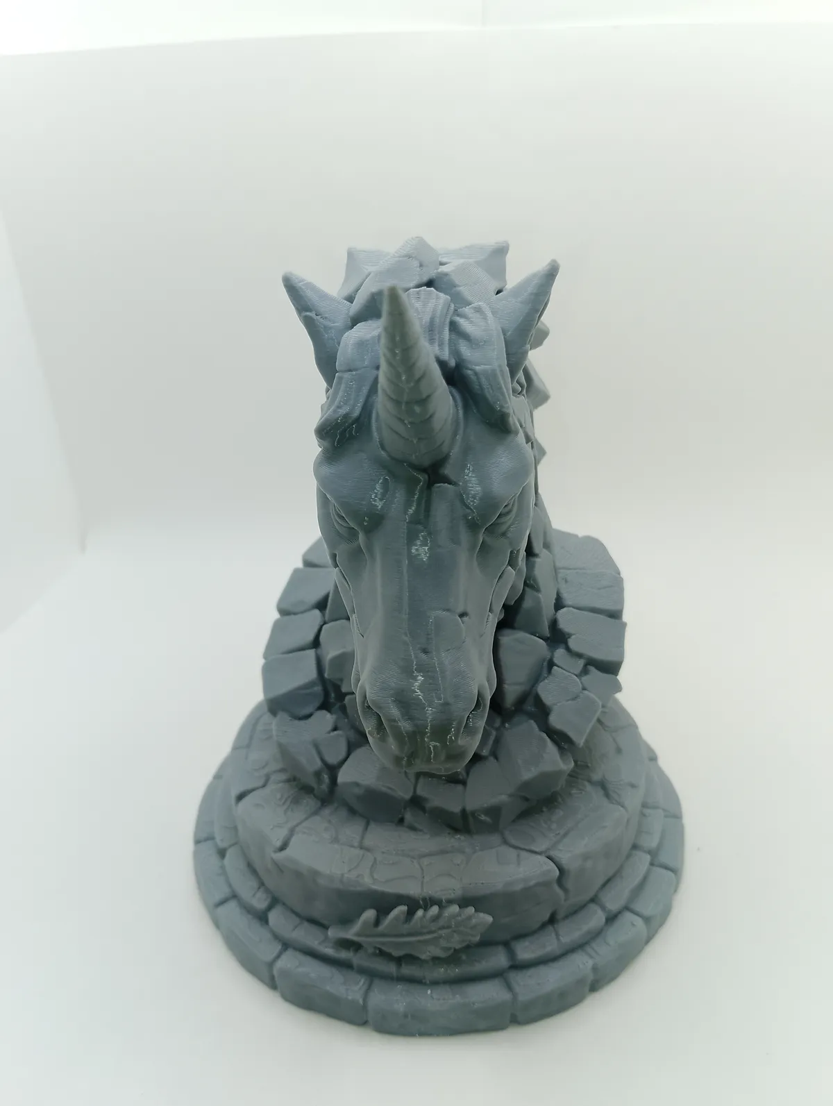 Unicorn Fragment Sculpture Bust, photo 3 of 4 - Unicorn Fragment Sculpture Bust Art