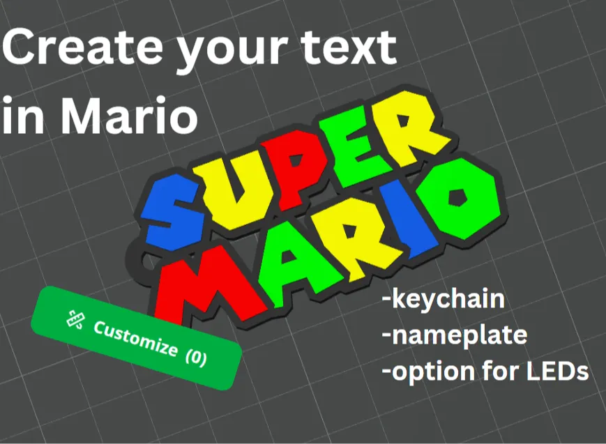 Customizable Mario Text