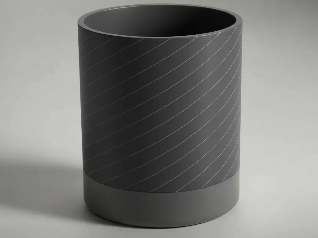 Round Coil Vase / Planter - Geometric & Modern Planters, in stock