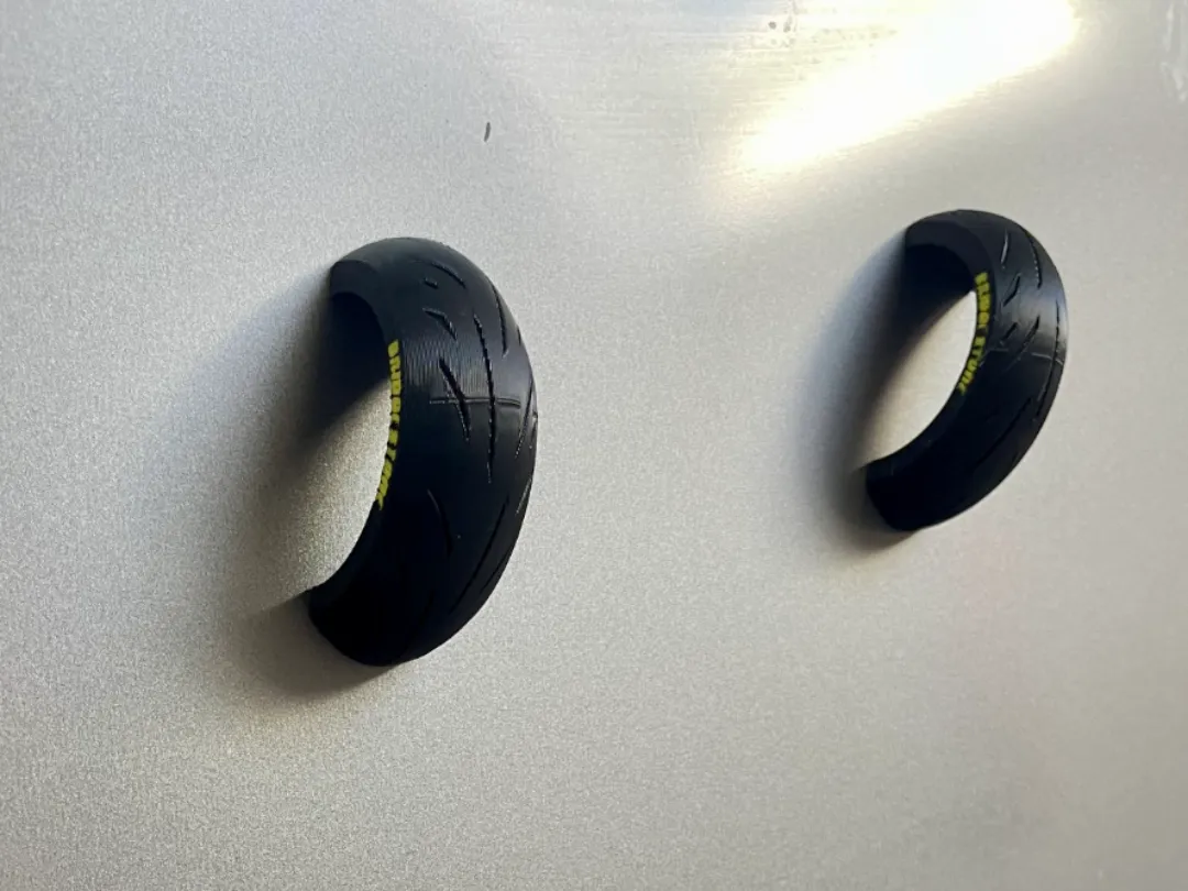 Motorcycle Tire Fridge Magnet for 6x3mm Magnets - Fridge Magnets, in stock