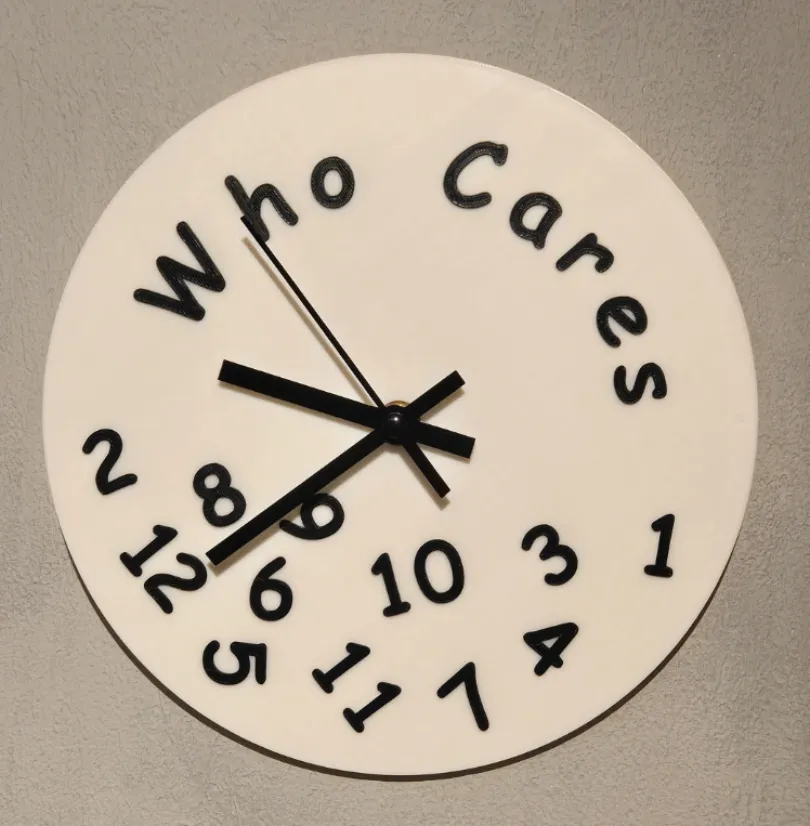 Who Cares Clock