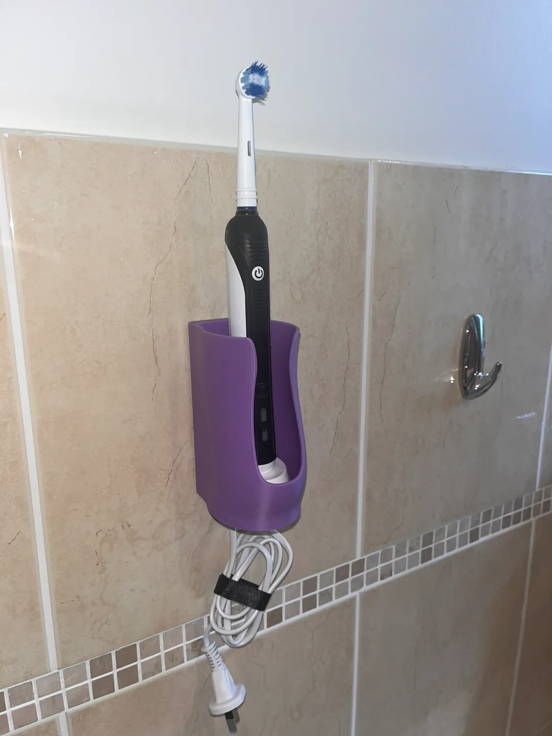 Toothbrush and Charger Holder, photo 2 of 4 - Toothbrush and Charger Holder Household