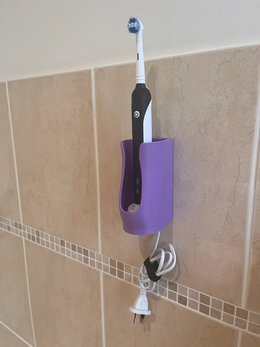 Toothbrush and Charger Holder, photo 3 of 4 - Toothbrush and Charger Holder Household