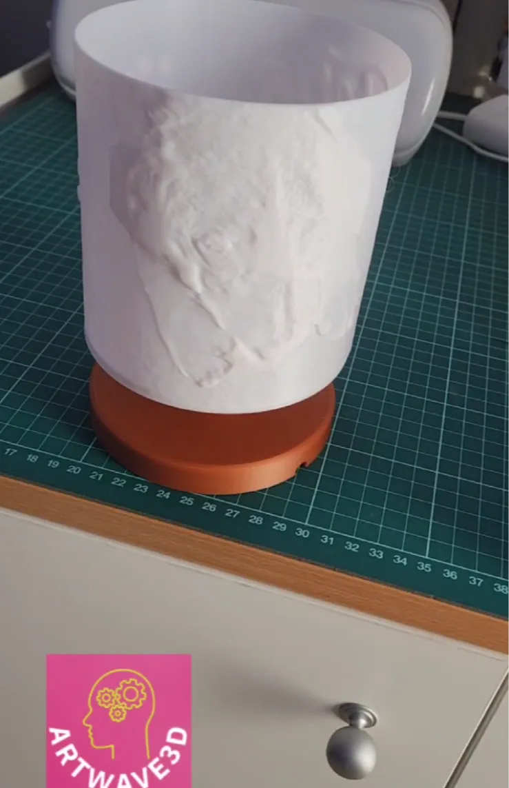 Base for lithophane 115mm - desk lamp style - Photo Art & Lithophanes, in stock in India
