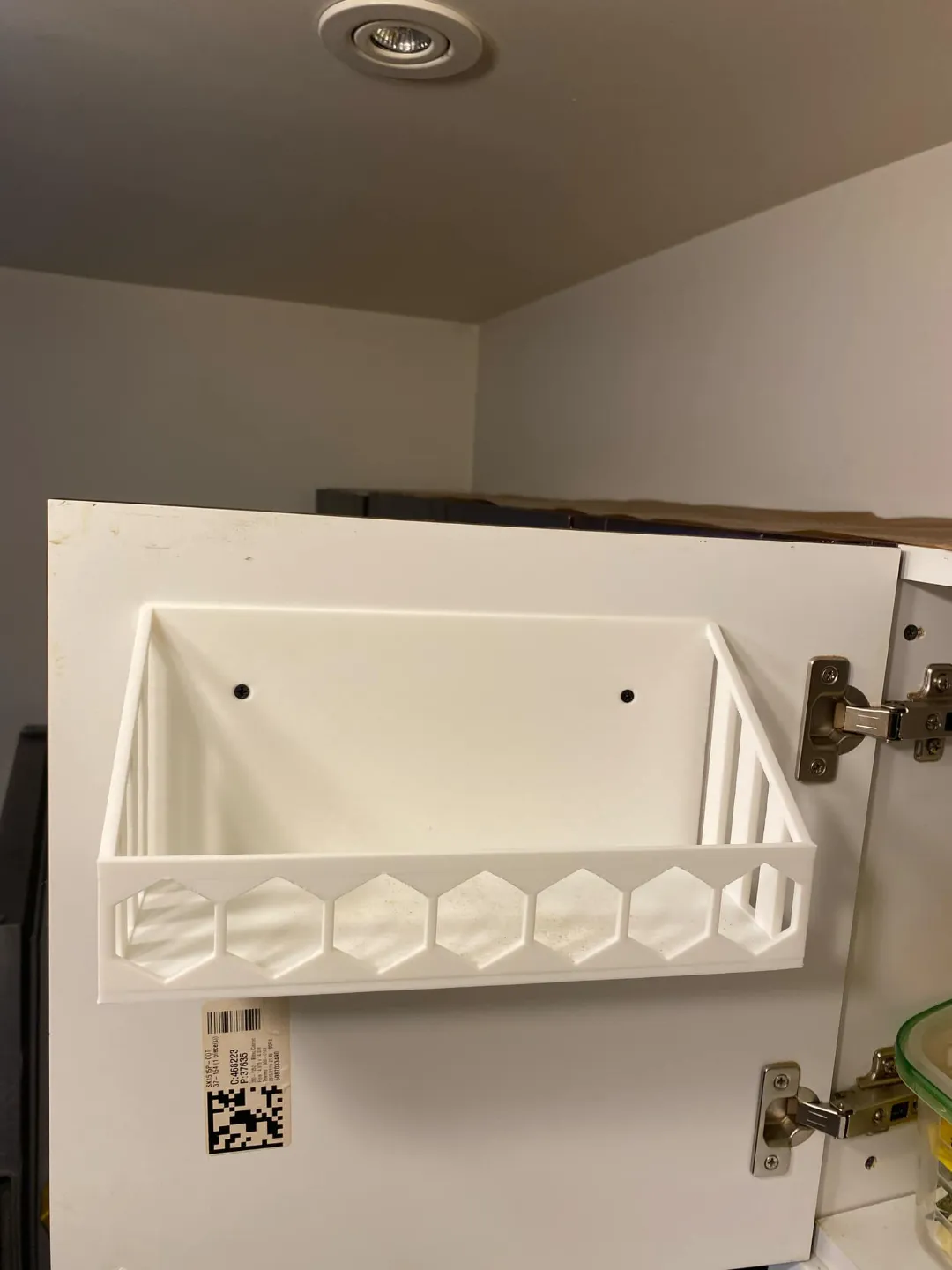 Floating Spice Rack Basket for Cupboard Door/Wall, photo 3 of 4 - Floating Spice Rack Basket for Cupboard Door/Wall Storage & Organisation