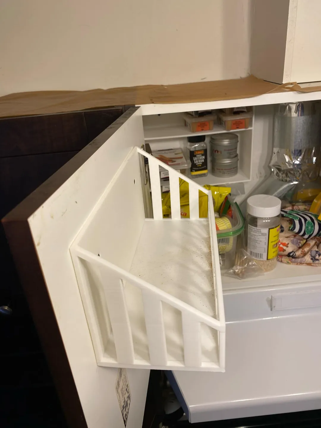 Floating Spice Rack Basket for Cupboard Door/Wall, photo 4 of 4 - Floating Spice Rack Basket for Cupboard Door/Wall Storage & Organisation