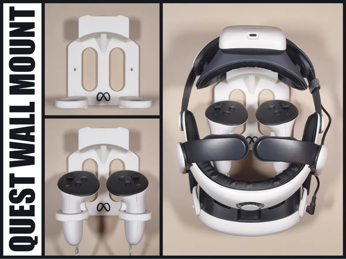 Quest 3 BOBOVR Wall Mount, VR Headset & Controller