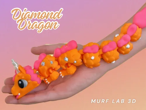 Cute Diamond Dragon Flexi