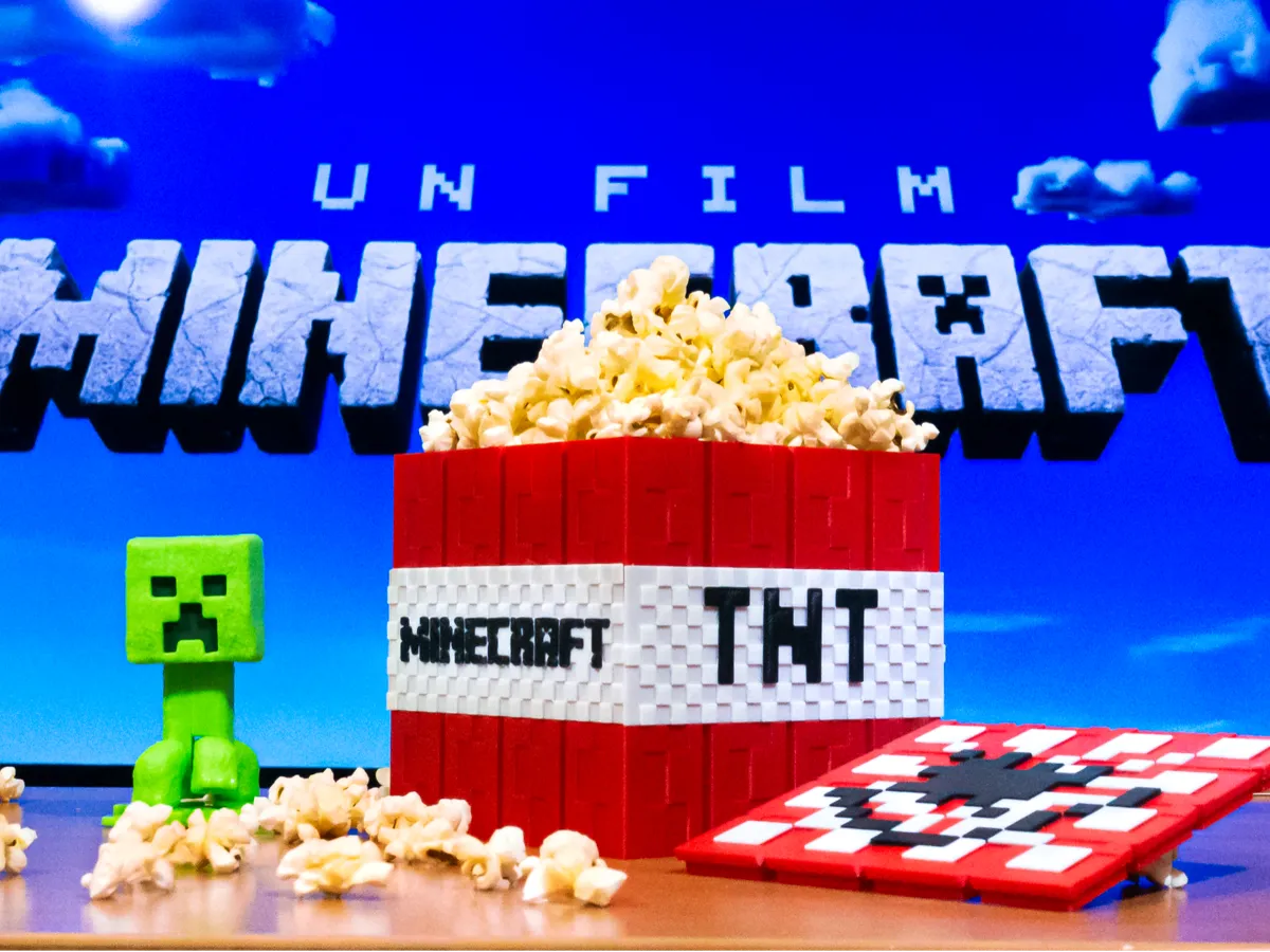 Minecraft Movie TNT PopCorn Bucket