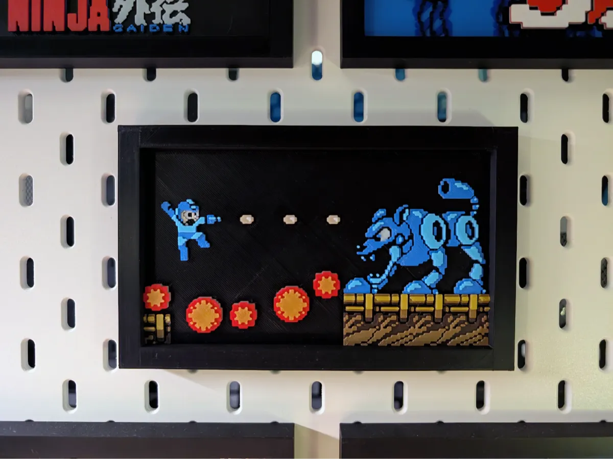 Mega Man 2 Layered Wall Art