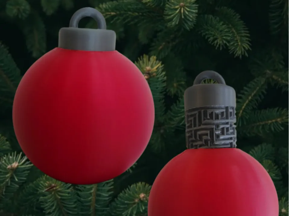 Christmas Ornament Puzzle Gift Box