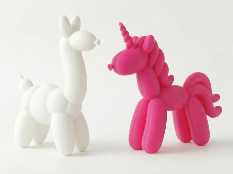 Balloon Unicorn & Llama Figures, Decorative Home - Party Decor & Balloons, in stock in India