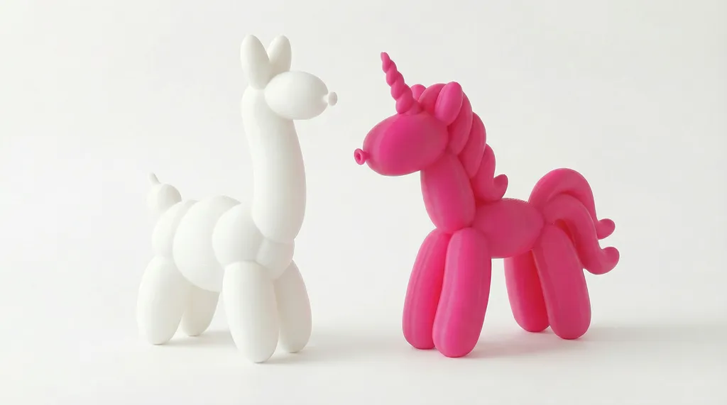 Balloon Unicorn & Llama Figures, Decorative Home, photo 2 of 4 - Balloon Unicorn & Llama Figures, Decorative Home Gifts & Occasions