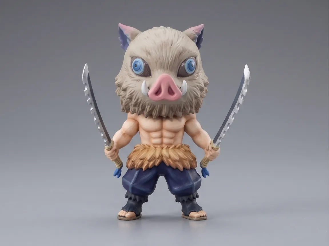 Inosuke Hashibira Chibi Figure - demon slayer