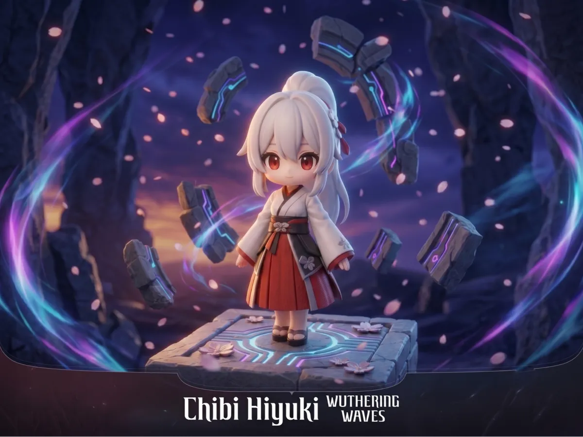 Chibi Hiyuki, Fanmade Wuthering Waves Desk Figure