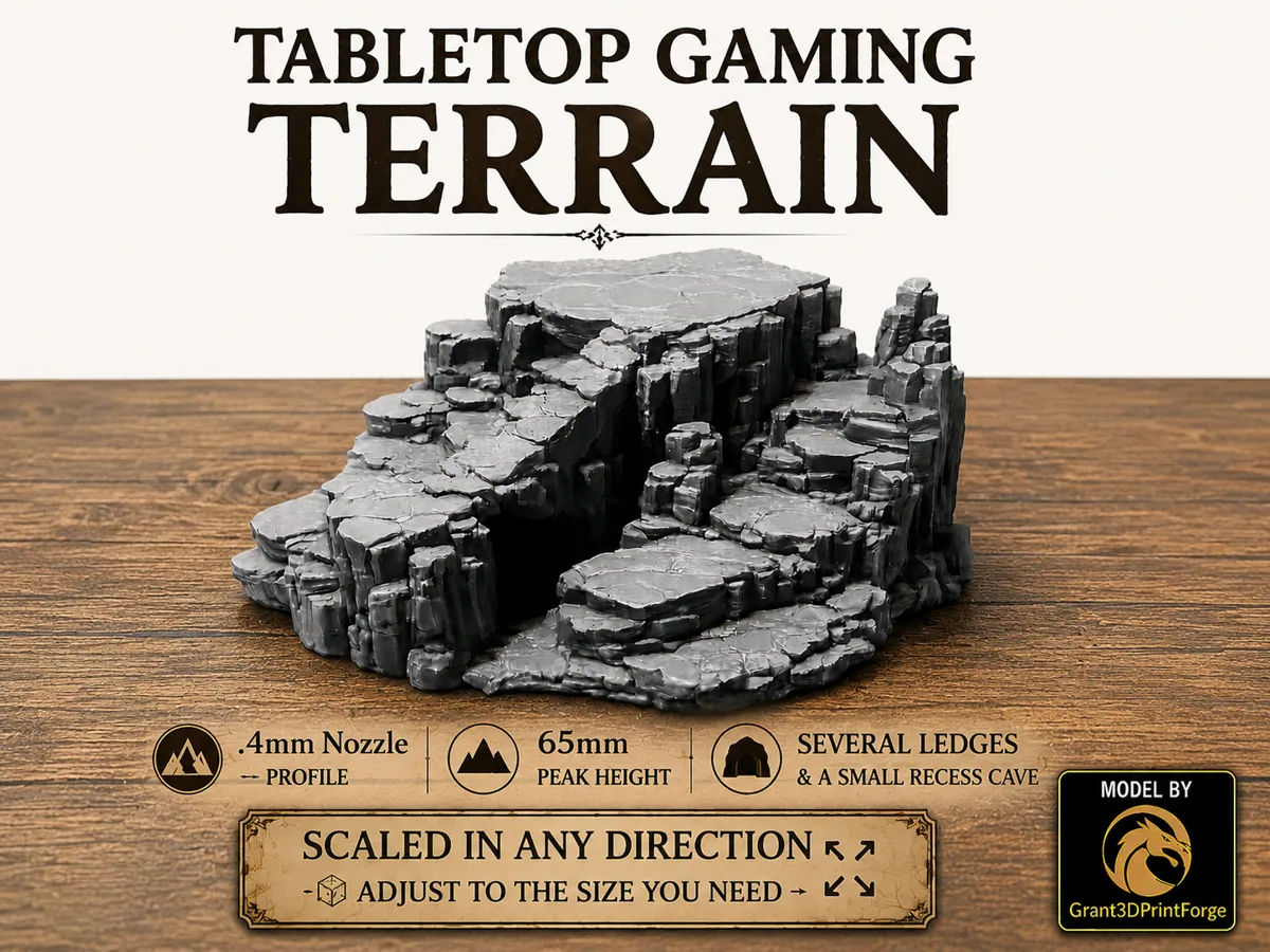 Tabletop Terrain Rock Formation One