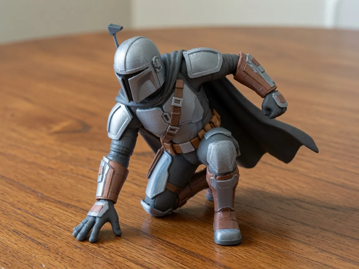Mandalorian Superhero Landing Figure | Star Wars, photo 3 of 3 - Mandalorian Superhero Landing Figure | Star Wars Figurines & Collectibles