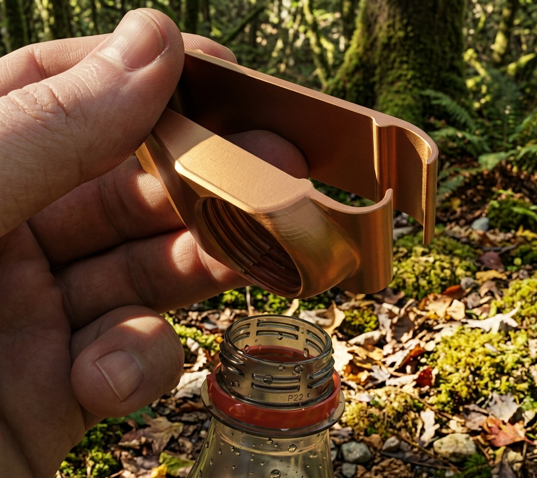 Camping Bottlecap Phone Mount- Exclusive, photo 2 of 4 - Camping Bottlecap Phone Mount- Exclusive Mobile & Device Accessories