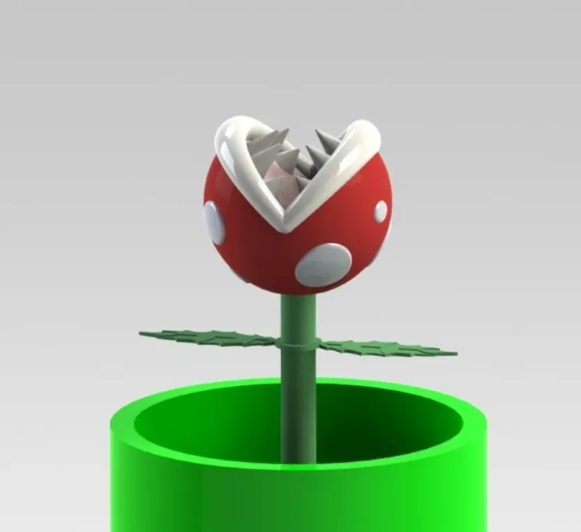 Piranha Plant Pencil Topper, photo 4 of 4 - Piranha Plant Pencil Topper Household